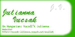 julianna vucsak business card